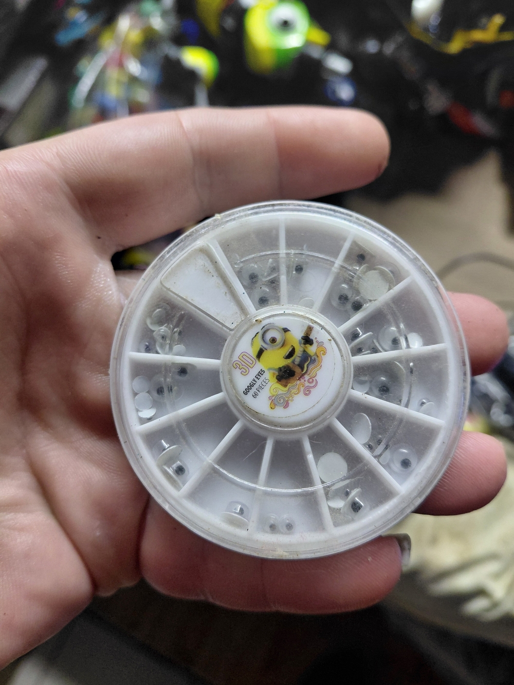 3D Googly Eyes 60 Pieces Nail Art Wheel f